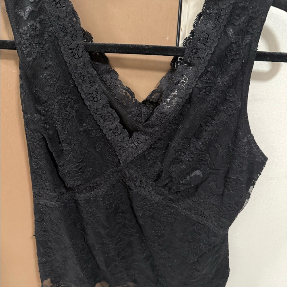 Vintage Worthington y2k Black Lace Top